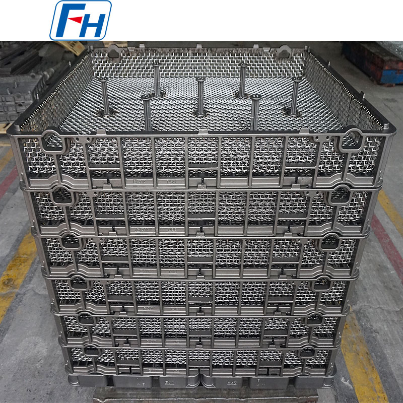Customized Precision Cast Heat Treatment Basket at Frame at Tray at Fixture | FH®