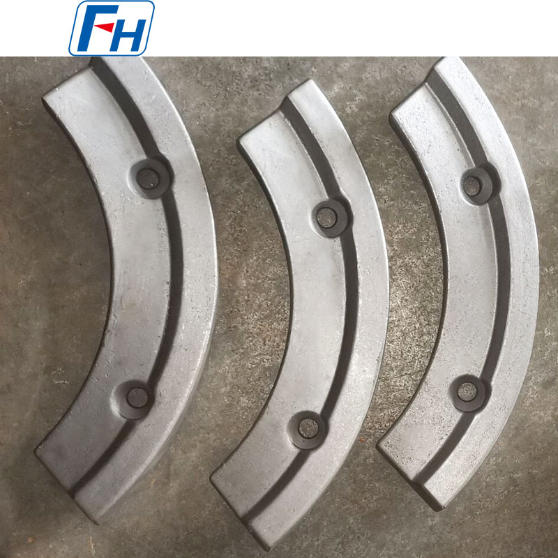 Heavy Duty Ni-Hard Iron Concrete Mixer Wear Blades Construction Equipment Part