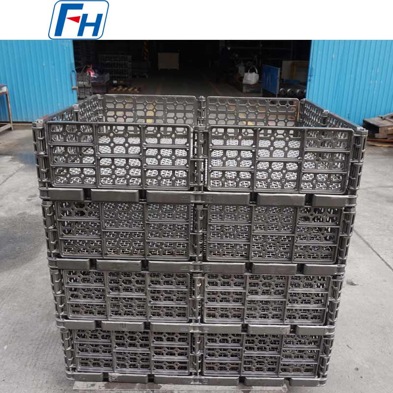 1.4848 Heat-resistant Steel Stacked Heat Treatment Baskets for Roller Furnaces | FH®