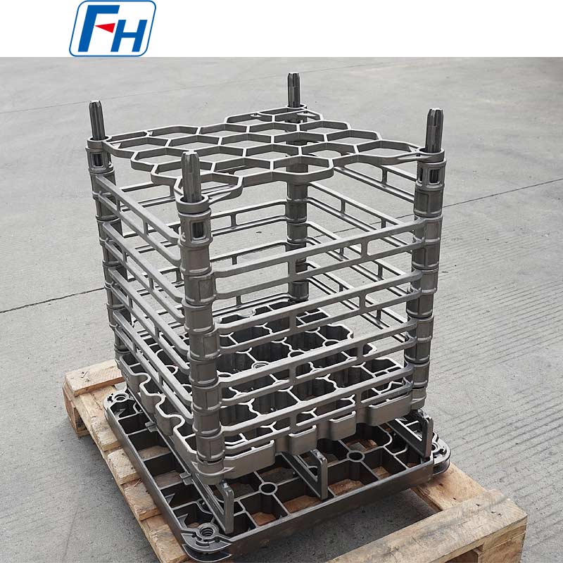 1.4859 High-Temperature Water-Cooled Heat Treatment Fixtures para sa Pusher Tray Furnace | FH®