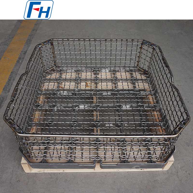 FH® Versatile Welded Heat Treatment Mesh Basket para sa Automotive, Aerospace at Malakas na Industriya