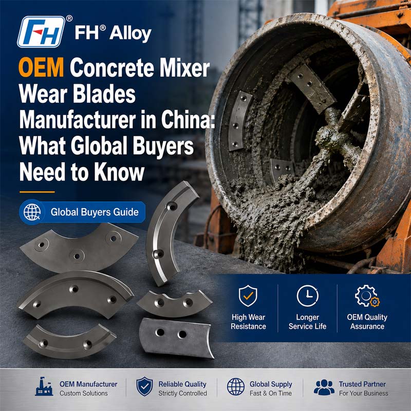 OEM Concrete Mixer Wear Blades Manufacturer sa China: Ang Kailangang Malaman ng mga Global Buyer