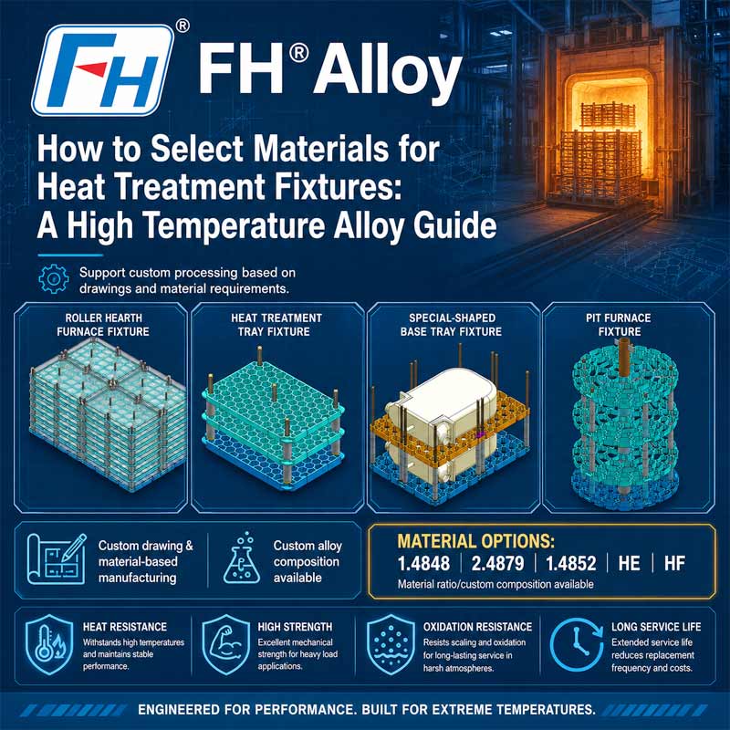 Paano Pumili ng Mga Materyales para sa Heat Treatment Fixture: Isang Gabay sa High Temperature Alloy