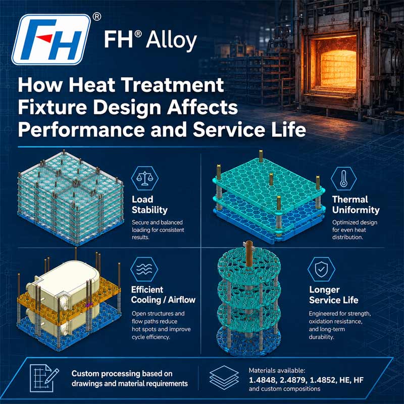 Paano Nakakaapekto ang Disenyo ng Heat Treatment Fixture sa Pagganap at Buhay ng Serbisyo
