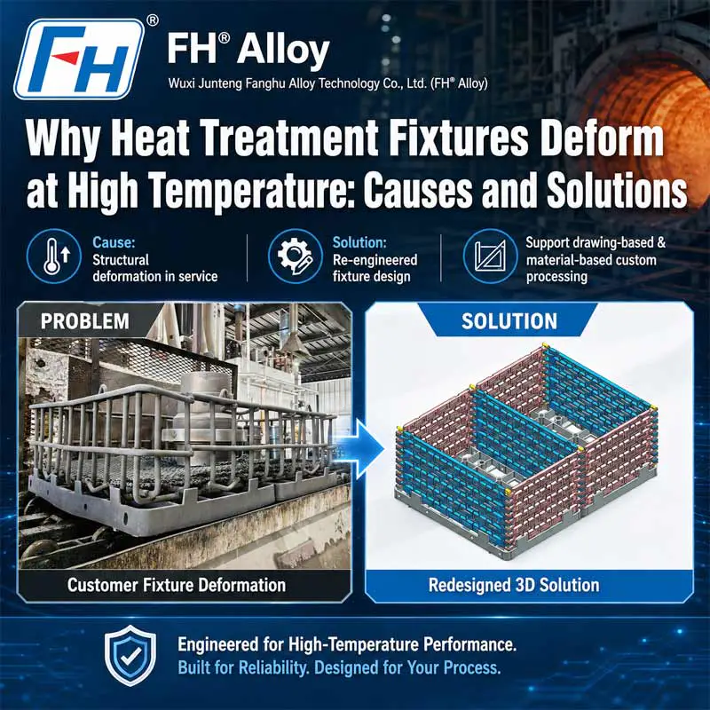 Bakit Nagde-deform ang Heat Treatment Fixture sa Mataas na Temperatura: Mga Sanhi at Solusyon